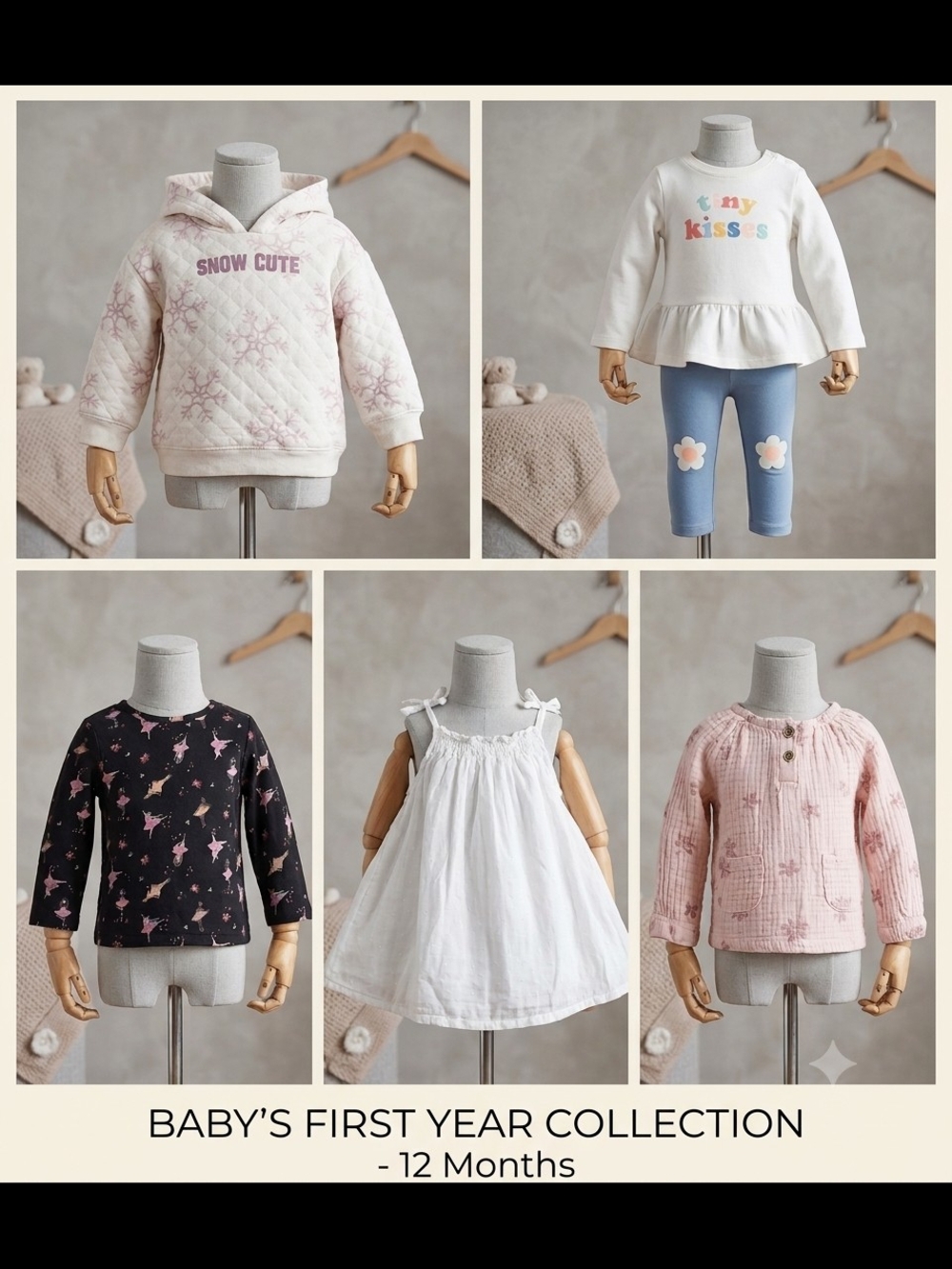 Baby Girls First Year Collection Clothing Set         Size 12 Months.      T 8